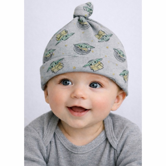 Star Wars Other - STAR WARS • Grey/Multi Baby Yoda Beanie Hat